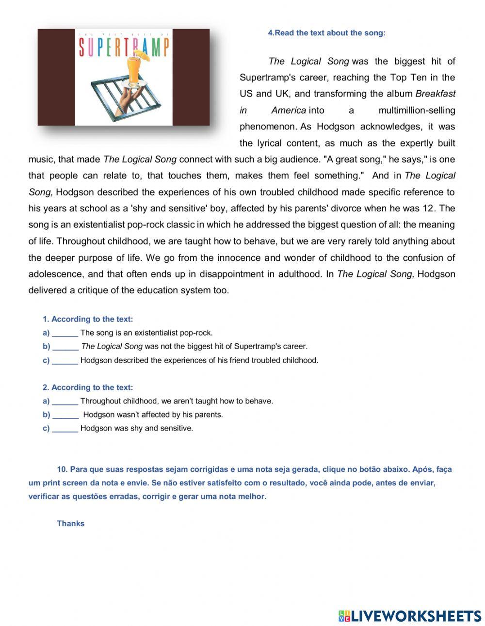 Supertramp-The logical song