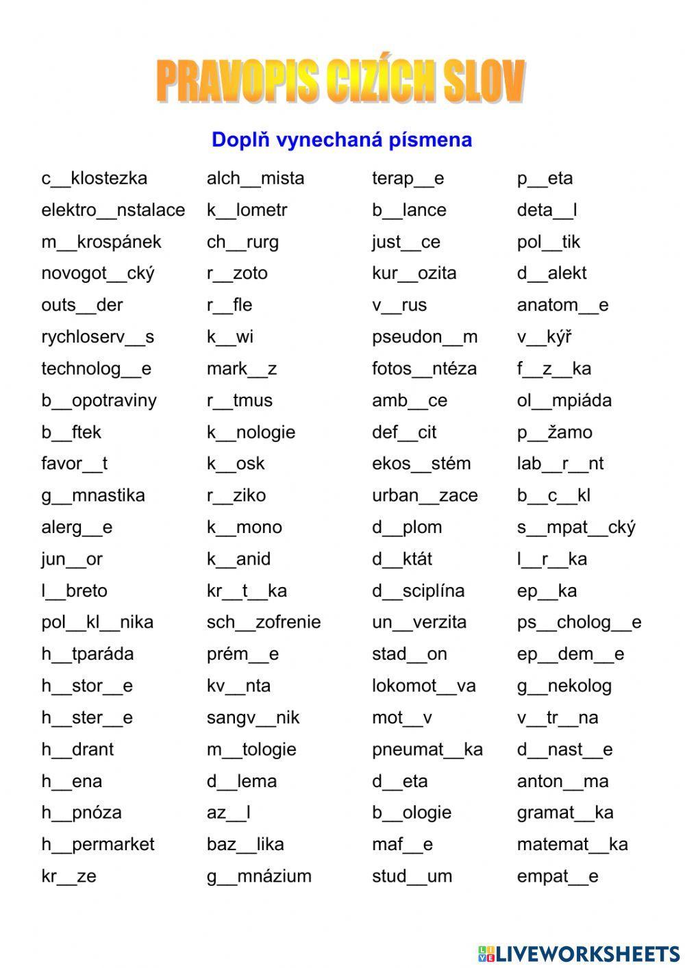 Pravopis cizích slov
