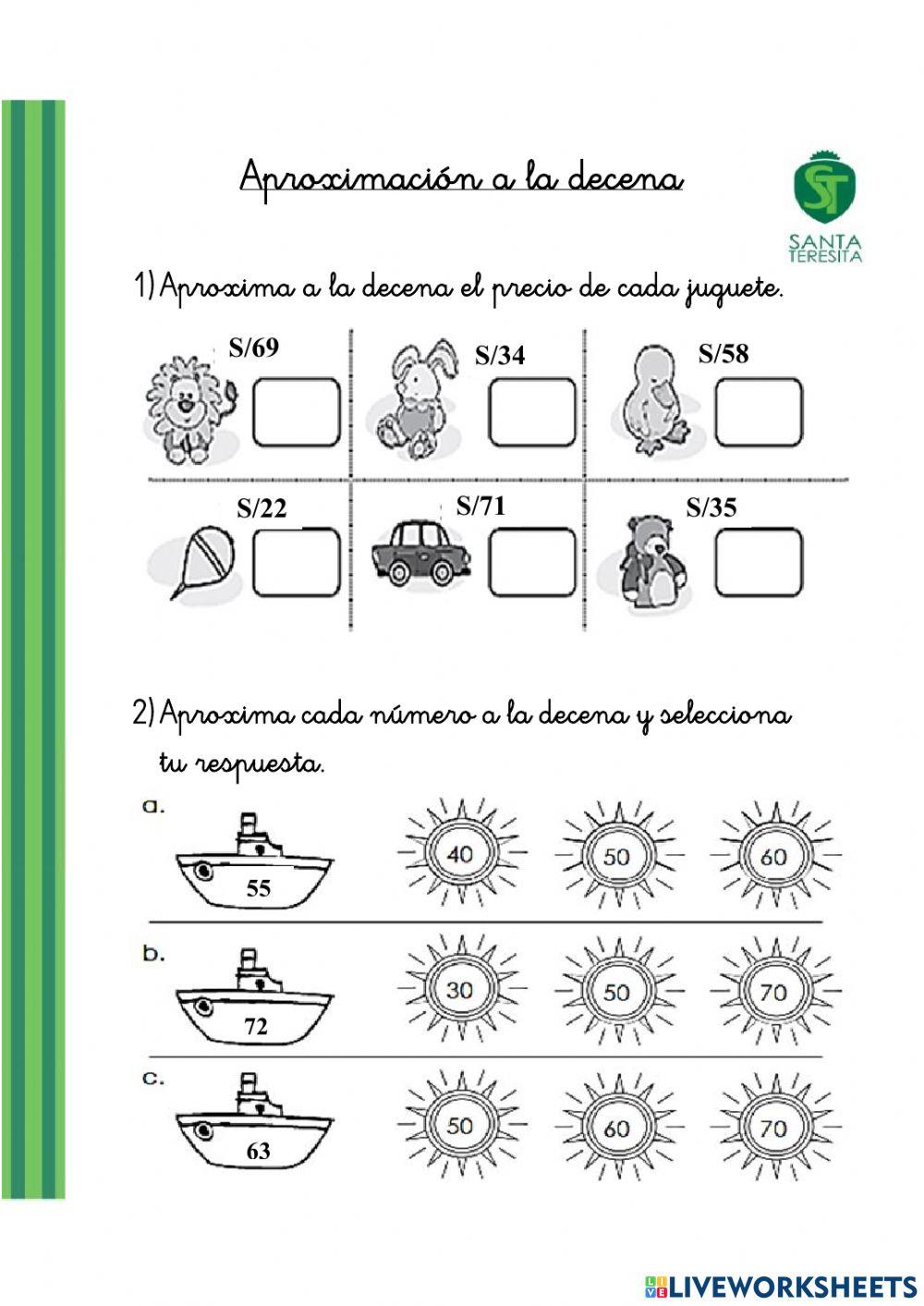 Aproximación a la decena