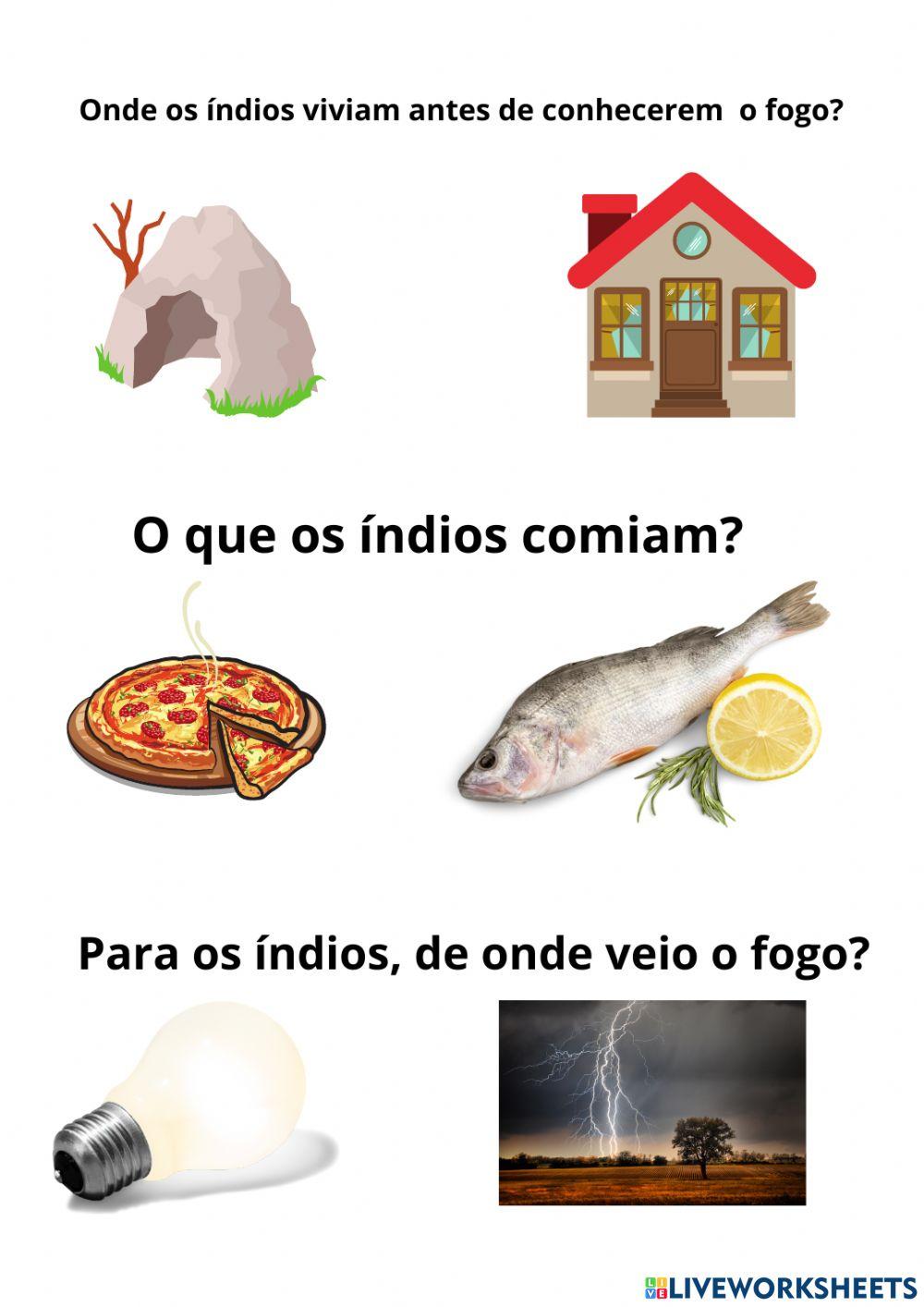 De onde veio o fogo? dia do índio