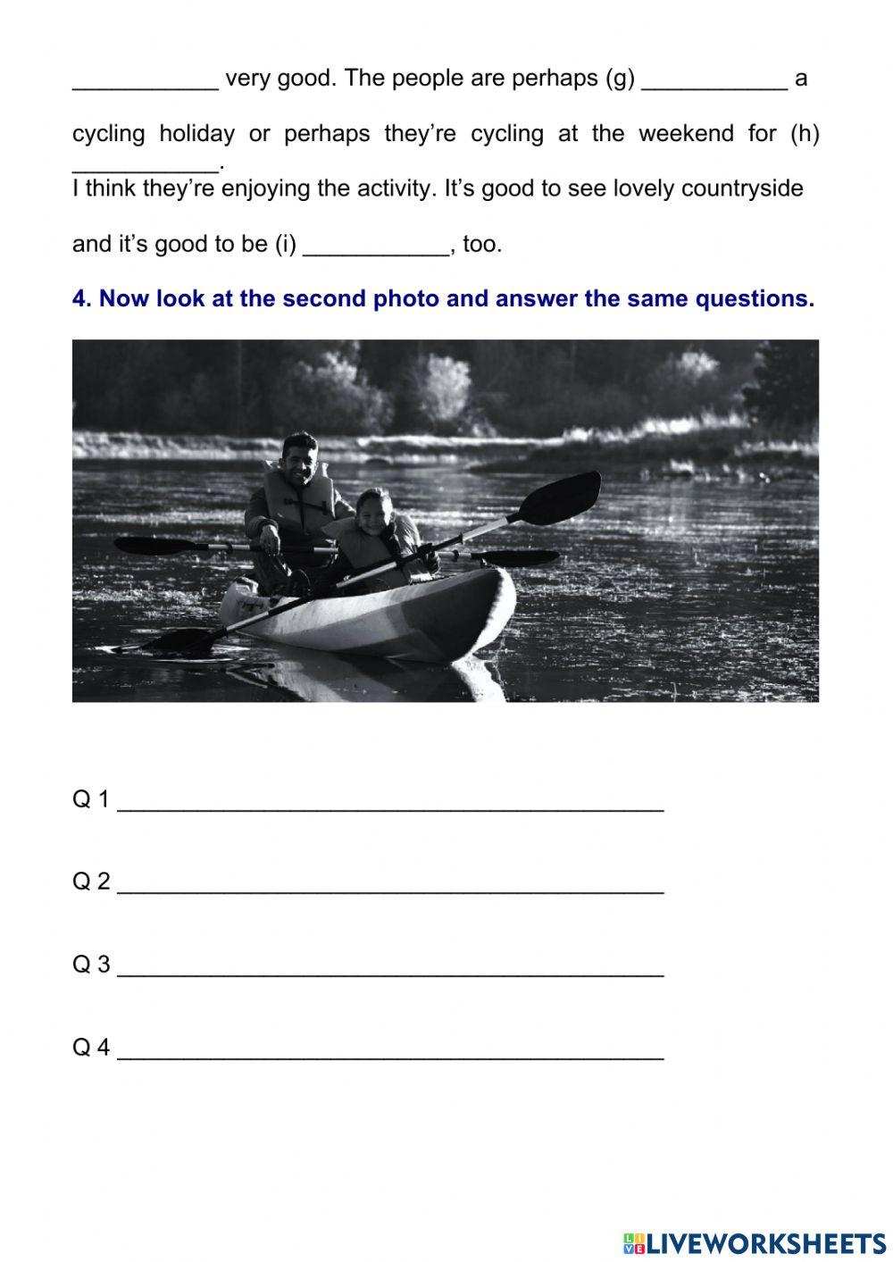 Developing speaking. Unit 6