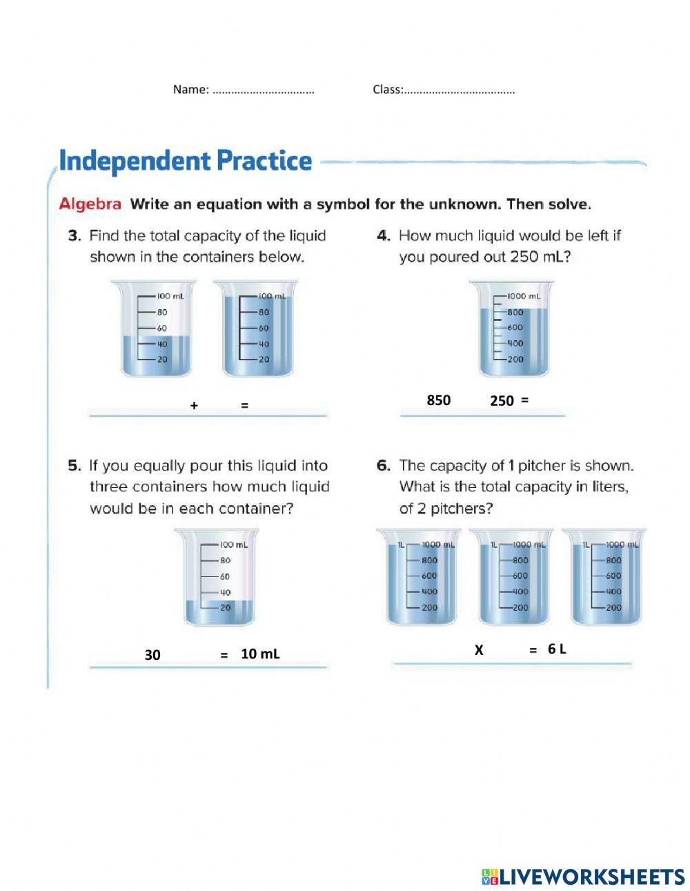 Solve capacity problems