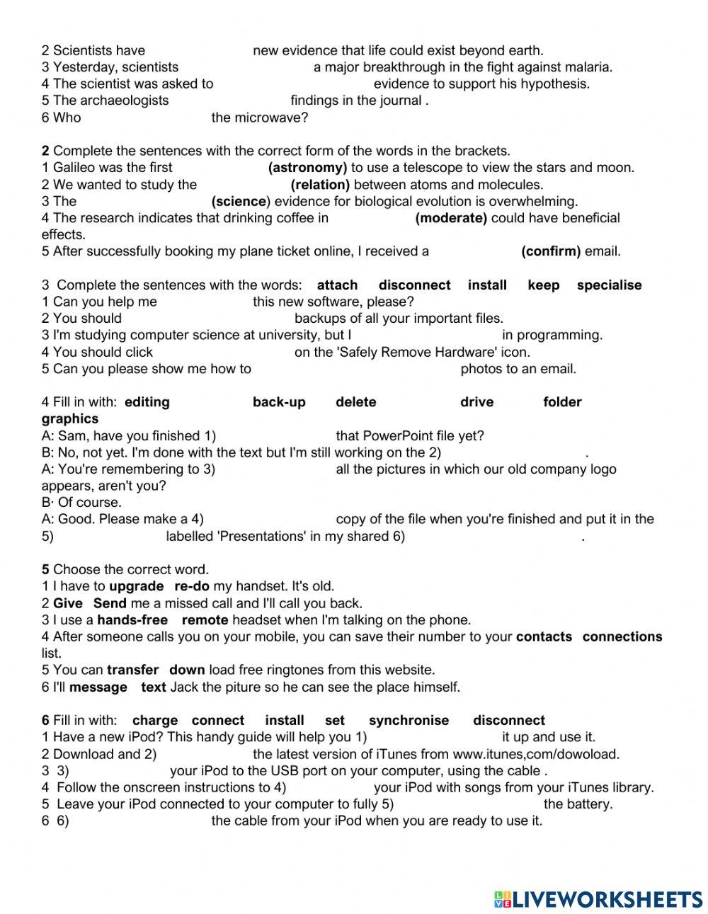 Science and technology