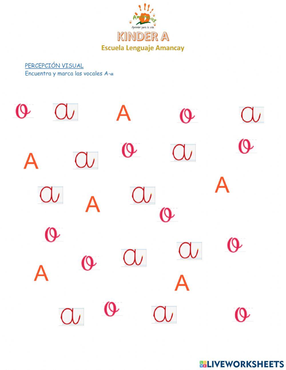 Percepción Visual Vocal A