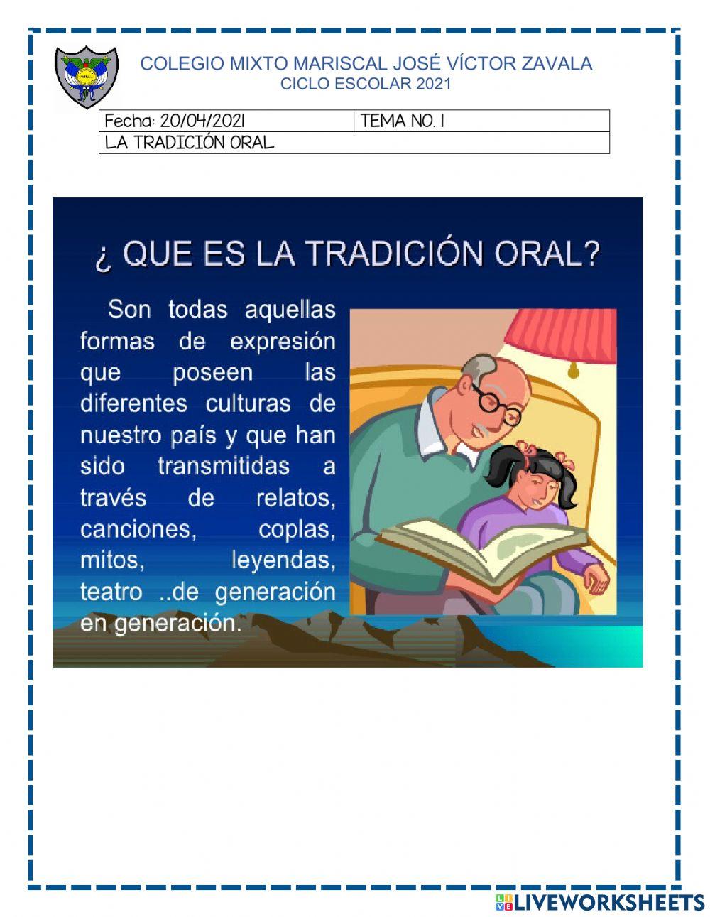 Tradicion oral