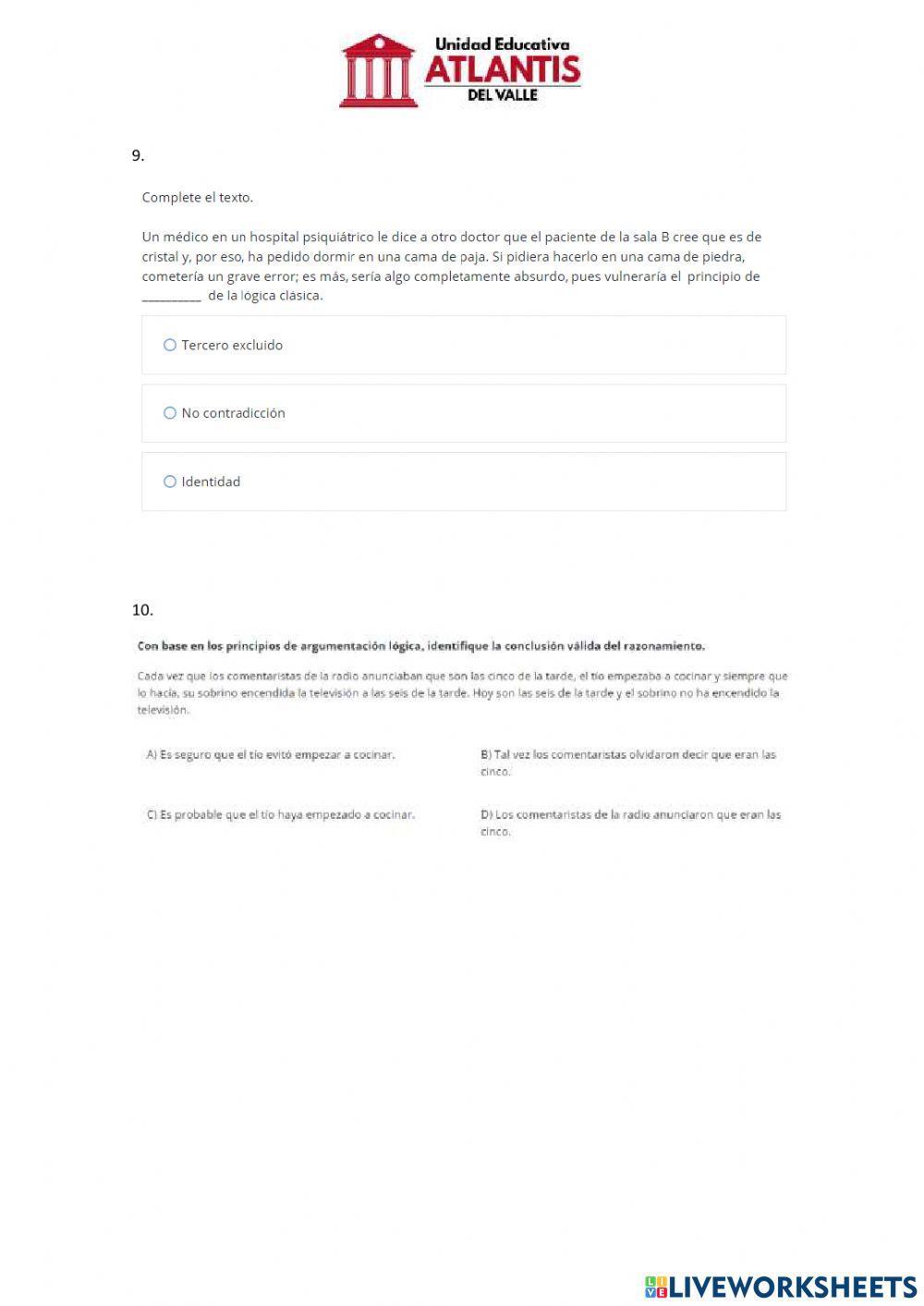 Falacias, paradojas y argumentación