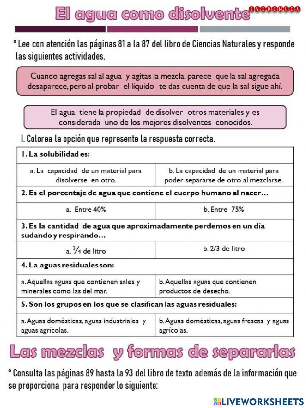 Disolventes y Mezclas