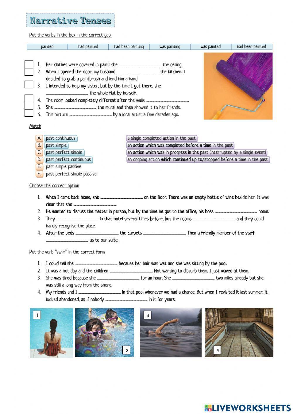 Narrative Tenses Narrative Tenses