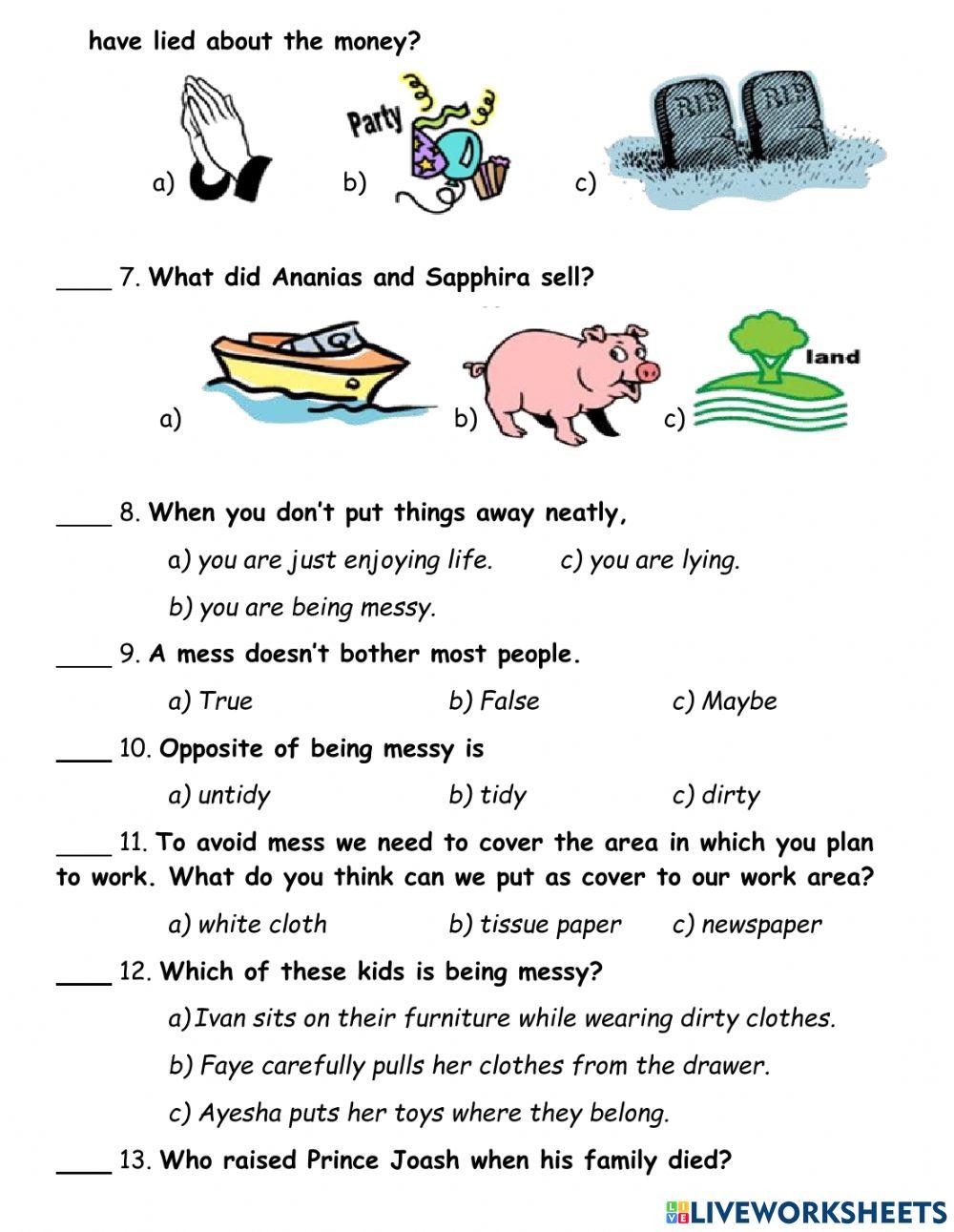 Esp-cl (primary) - 4th quarter summative test