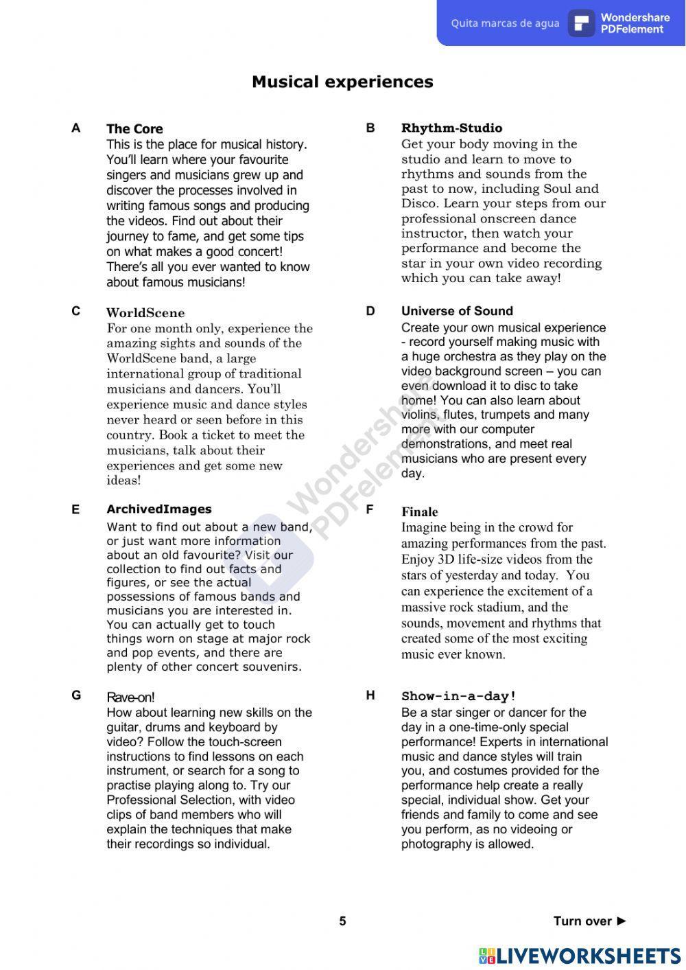 Pet Exam 1-Reading Paper (parts 1, 2 and 3)