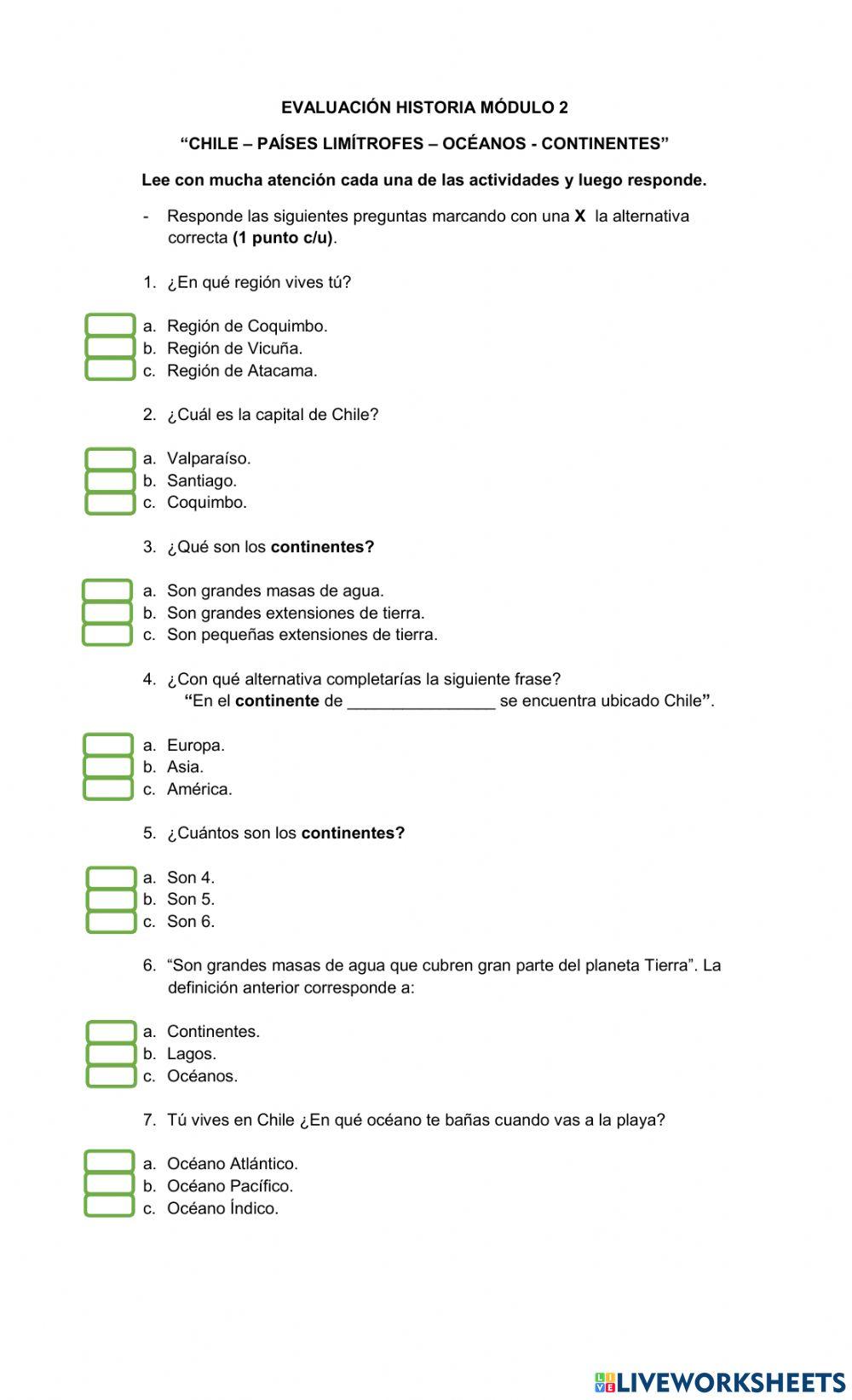 Evaluación Historia MÓDULO 2