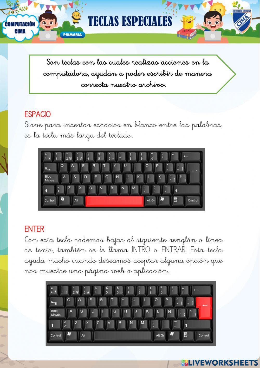 Ficha 06: teclas especiales