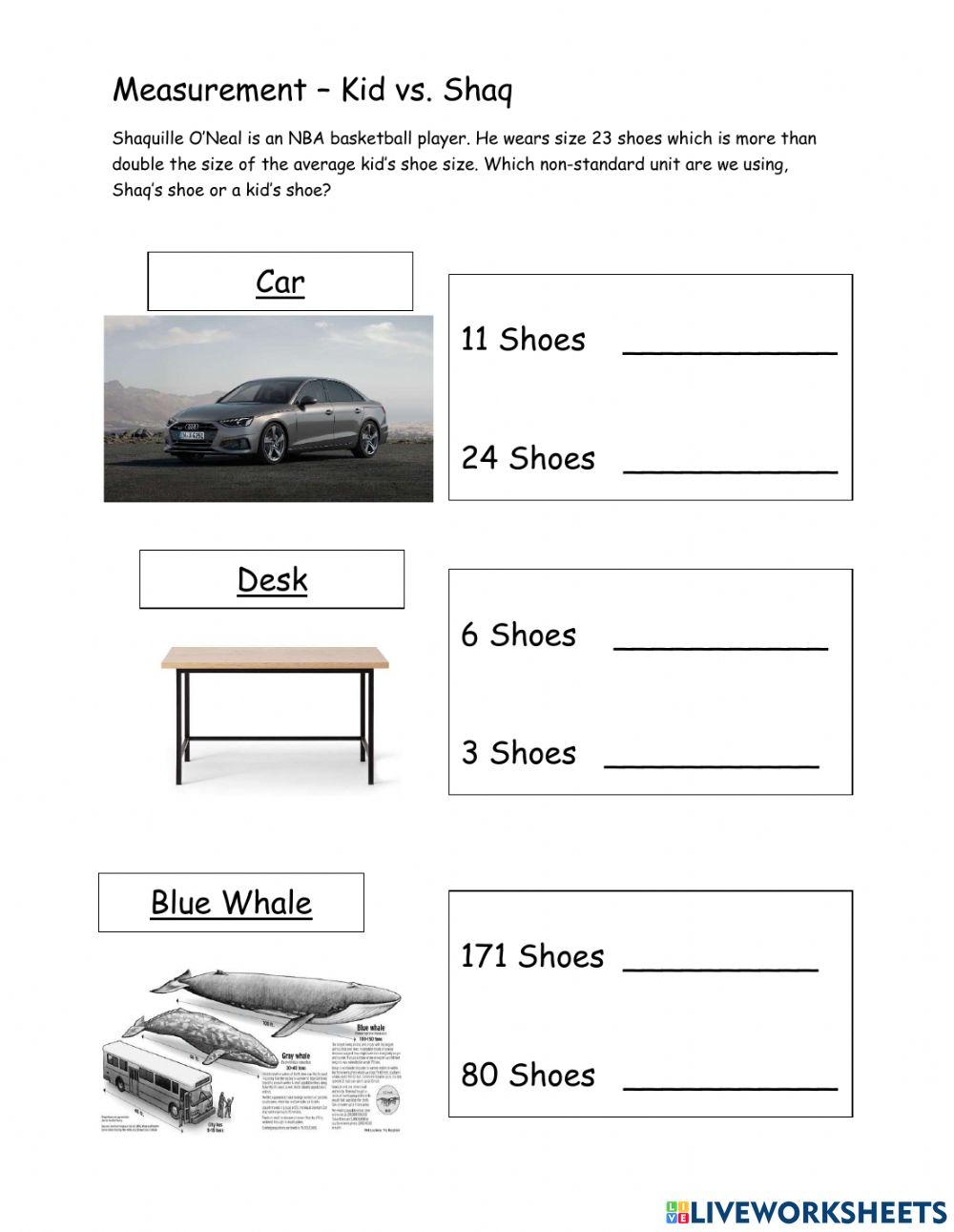 Measurement - Non-Standard Units