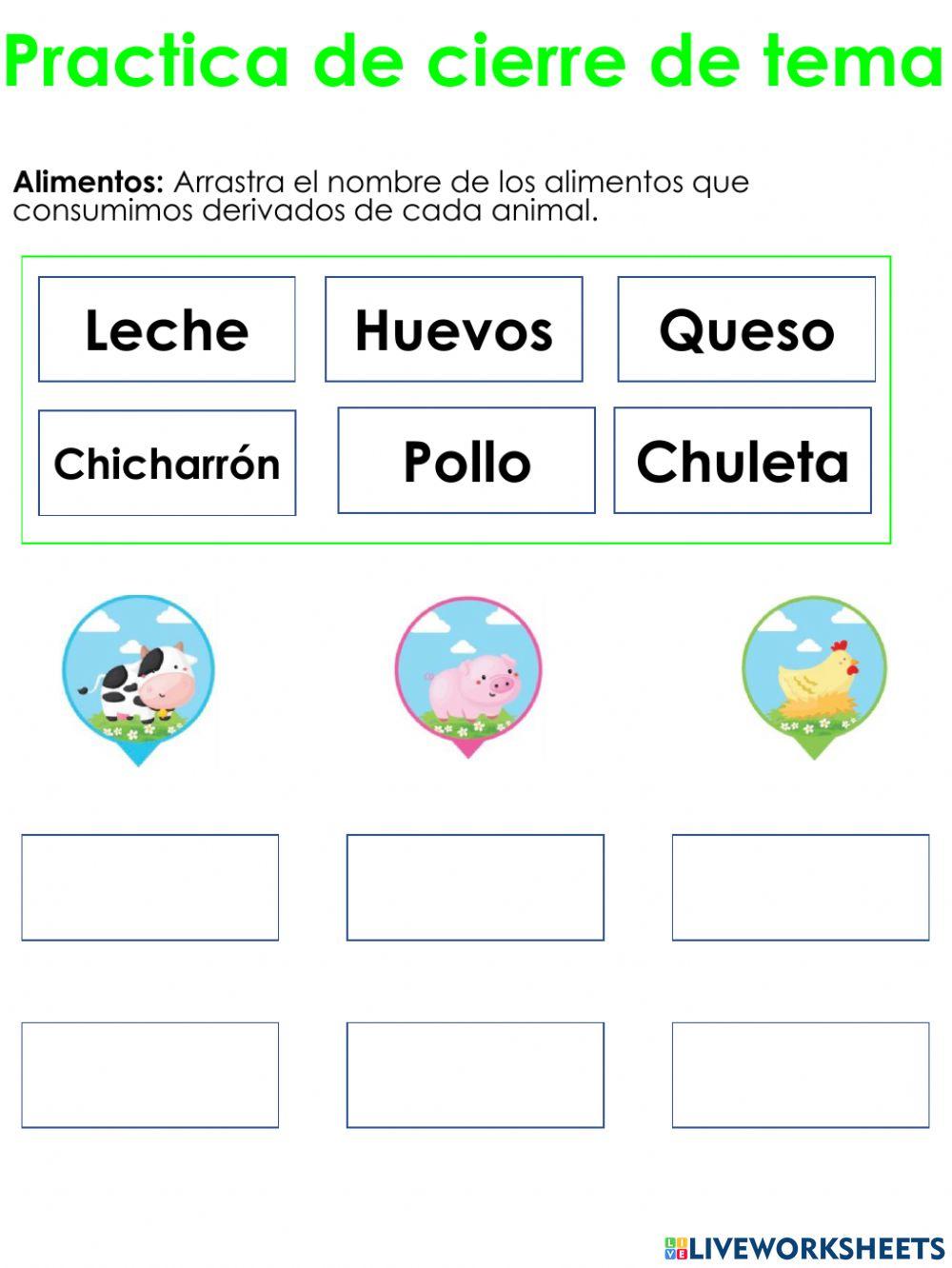 Alimentos y sers vivos