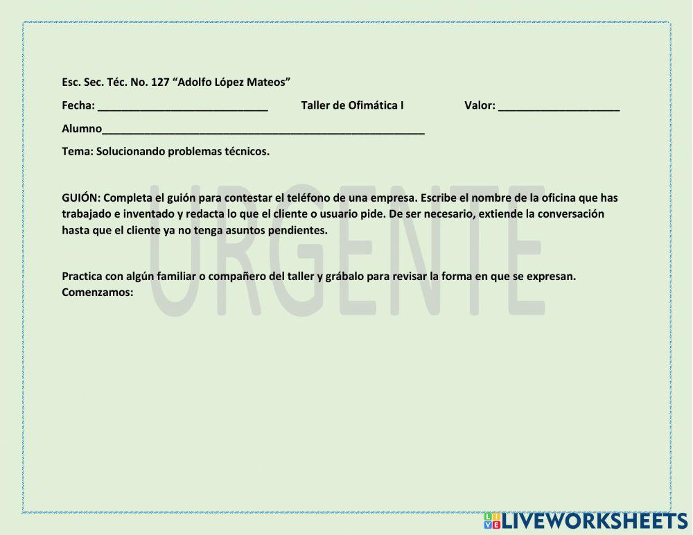 Solucionando problemas técnicos