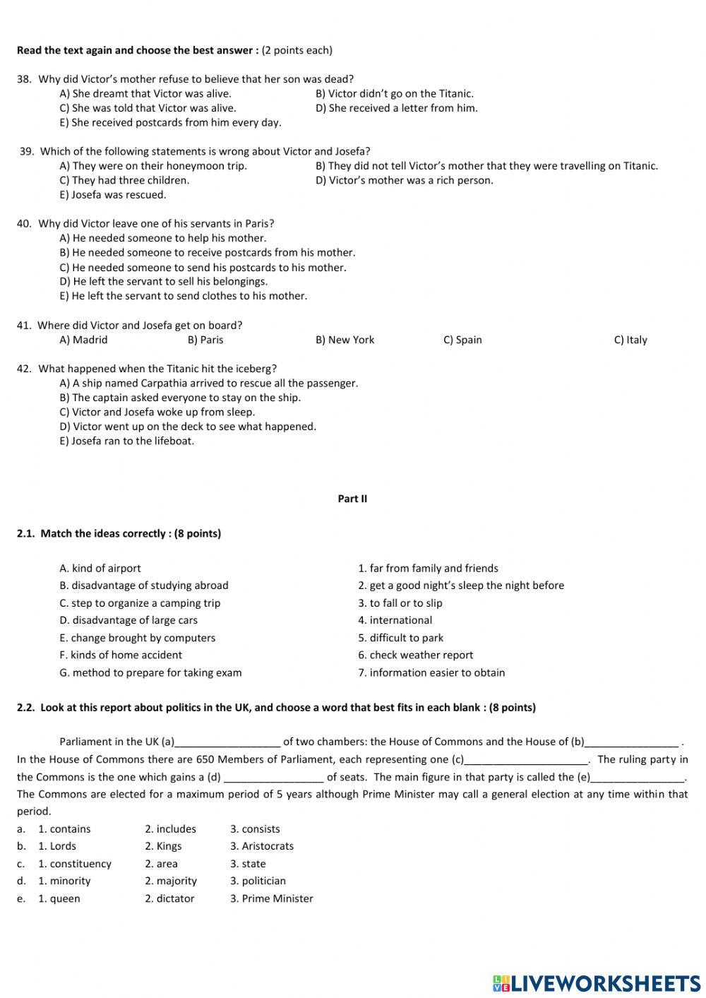 Final test variation B 2011