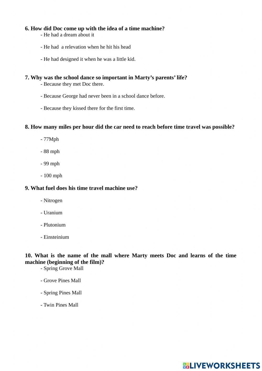 Back to the future 1