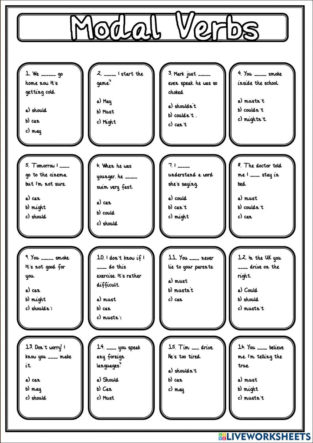 Modal verbs multiple choice activity 2967129 josepgch