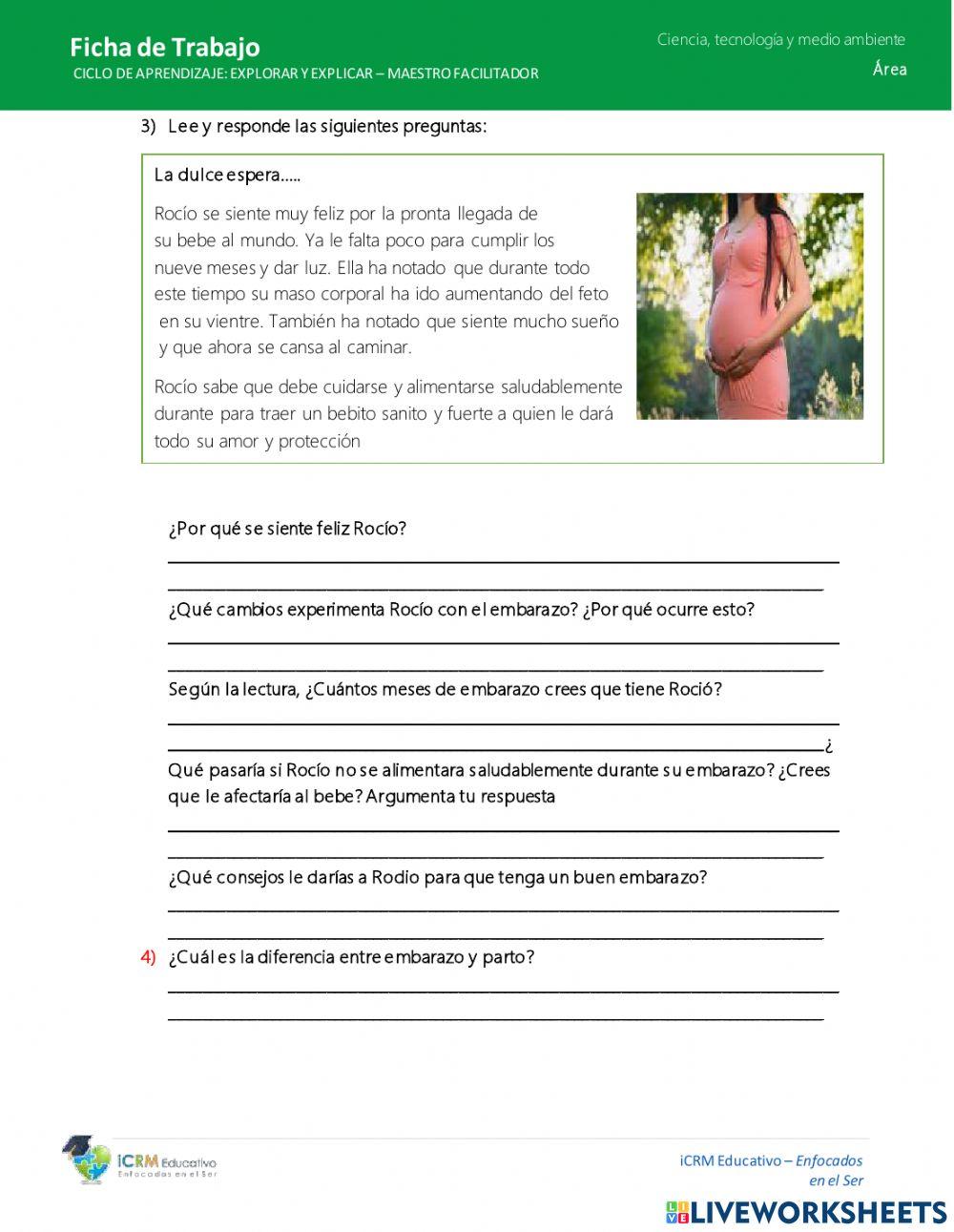 La fecundación, el embarazo y el parto