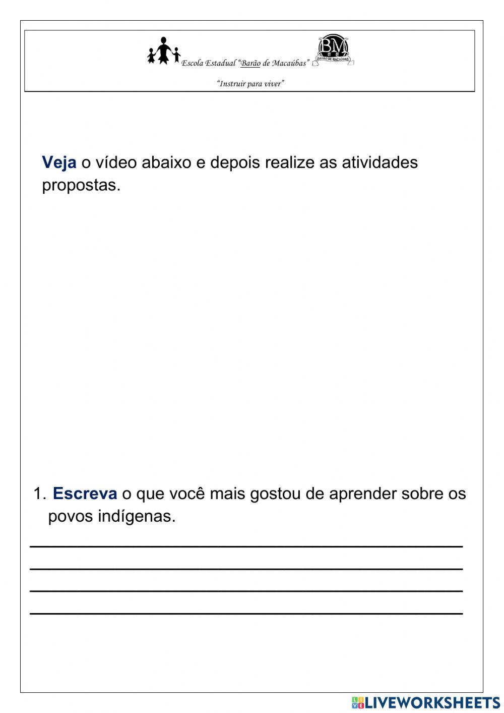 Modos de viver dos povos indígenas 2