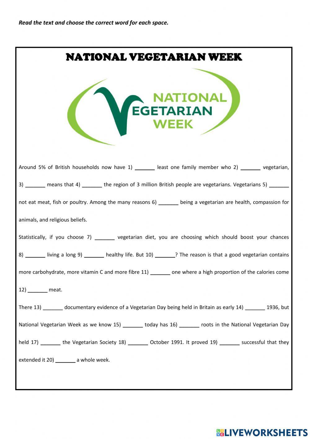 National vegetarian week