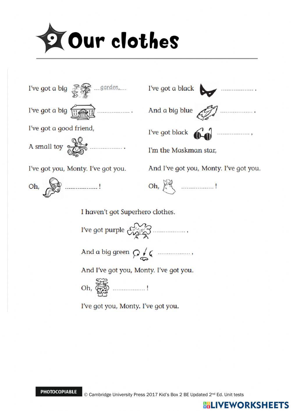 Kids box 2 te free interactive worksheets 6544399