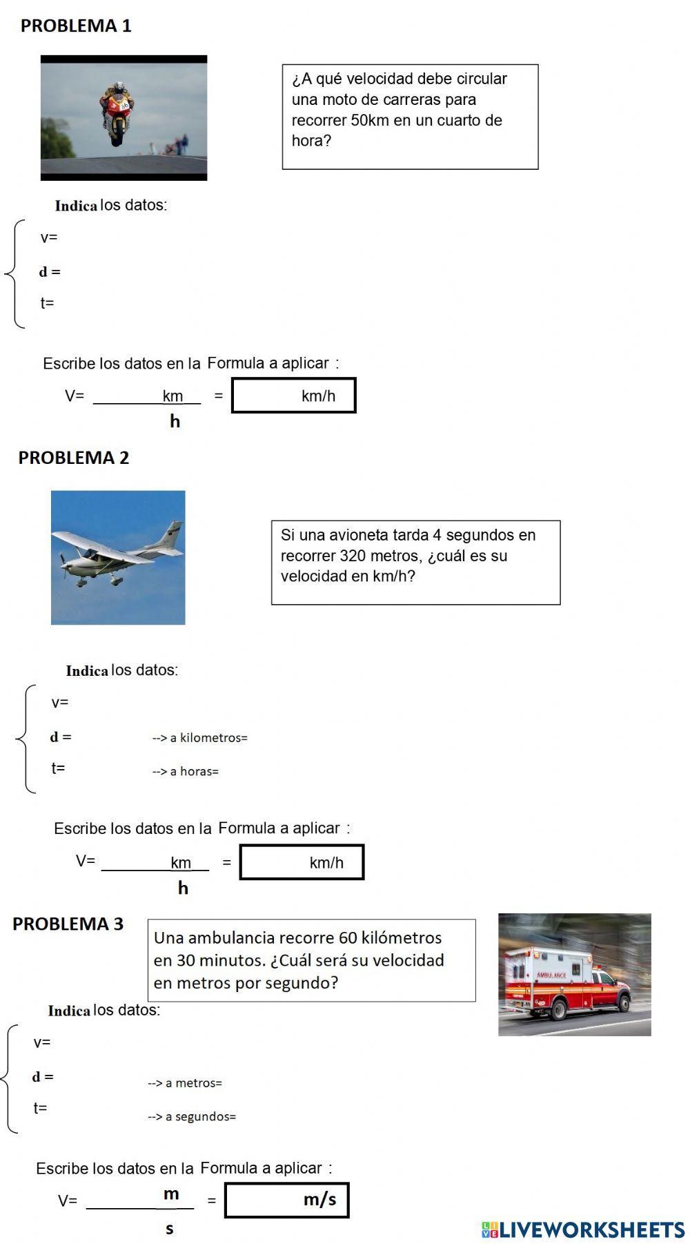 Calculo de la velocidad
