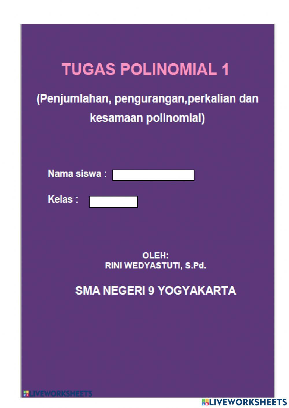 Tugas 1 polinomial