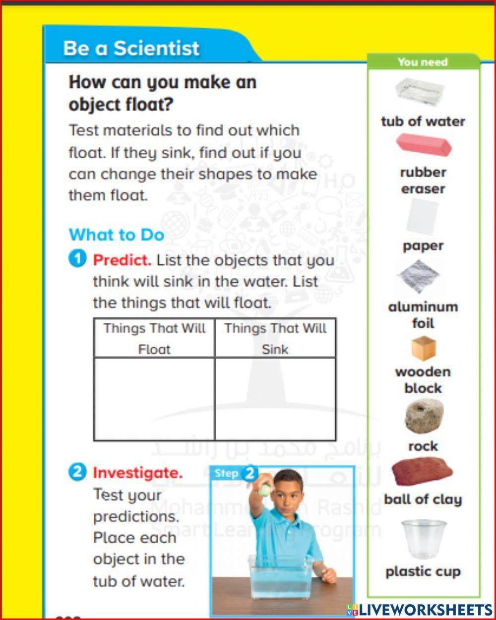 Be a scientist 1 Week 1 T3