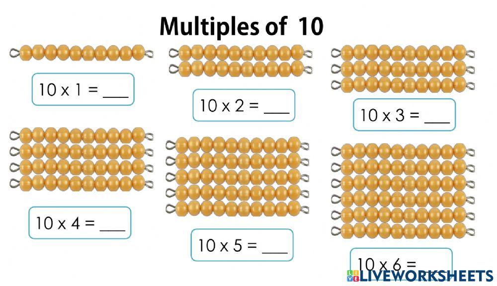 Multiples of 10