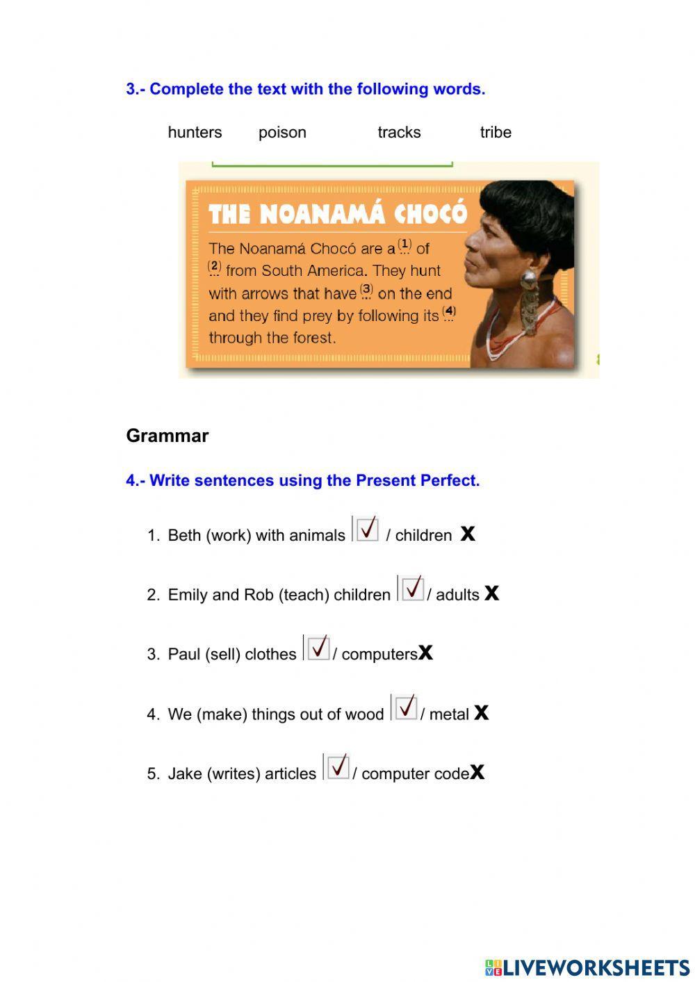 Unit 6 Work and Play Revision