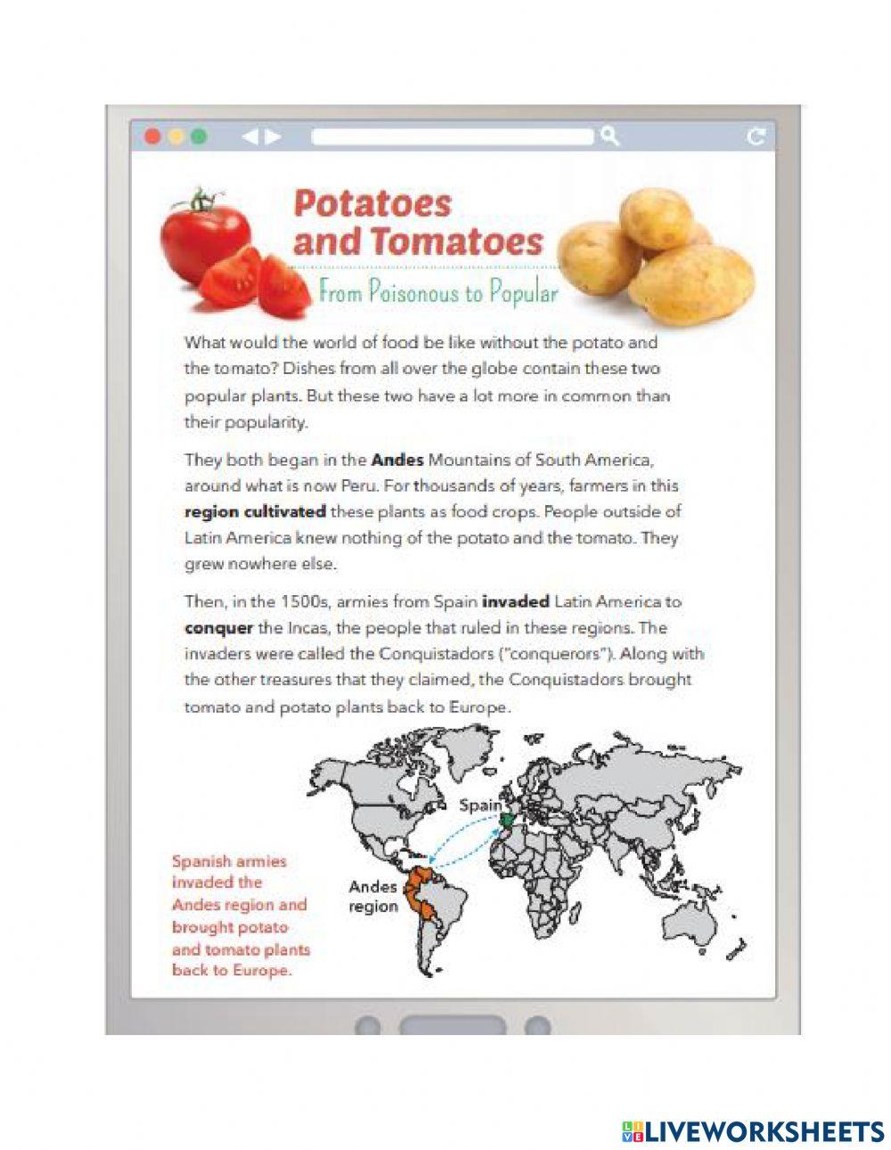 Potaotes and Tomatoes