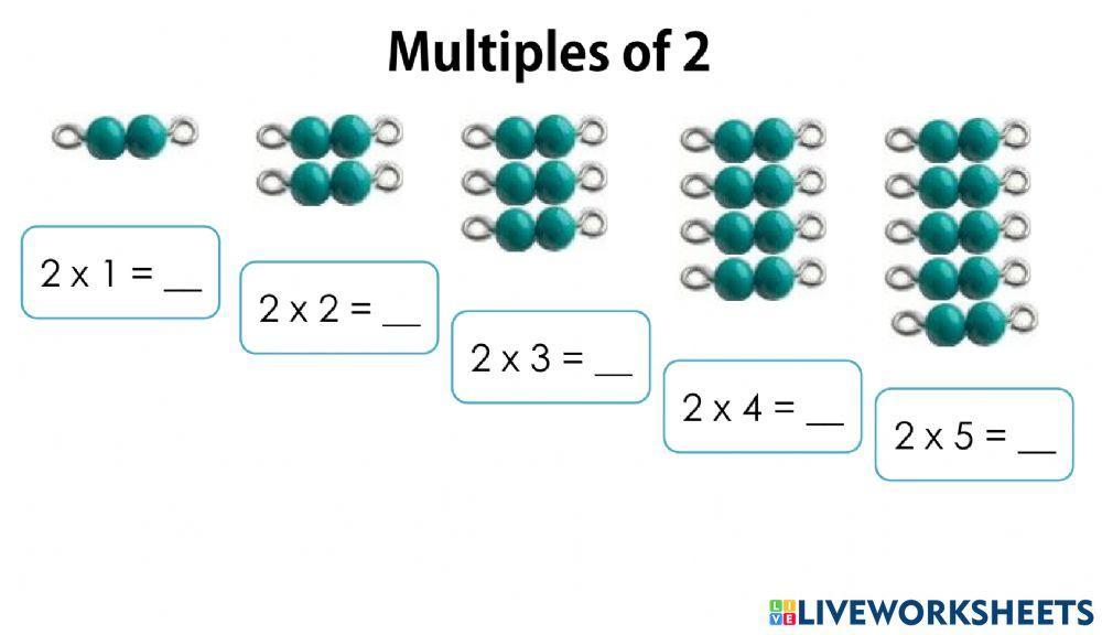 Multiples of 2