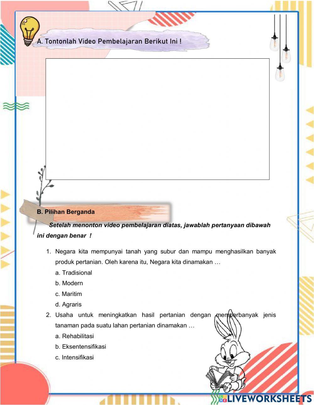 E-lkpd tema jenis usaha dan kegiatan ekonomi