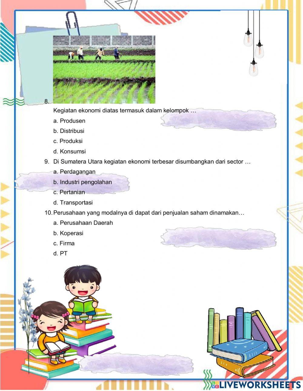 E-lkpd tema jenis usaha dan kegiatan ekonomi