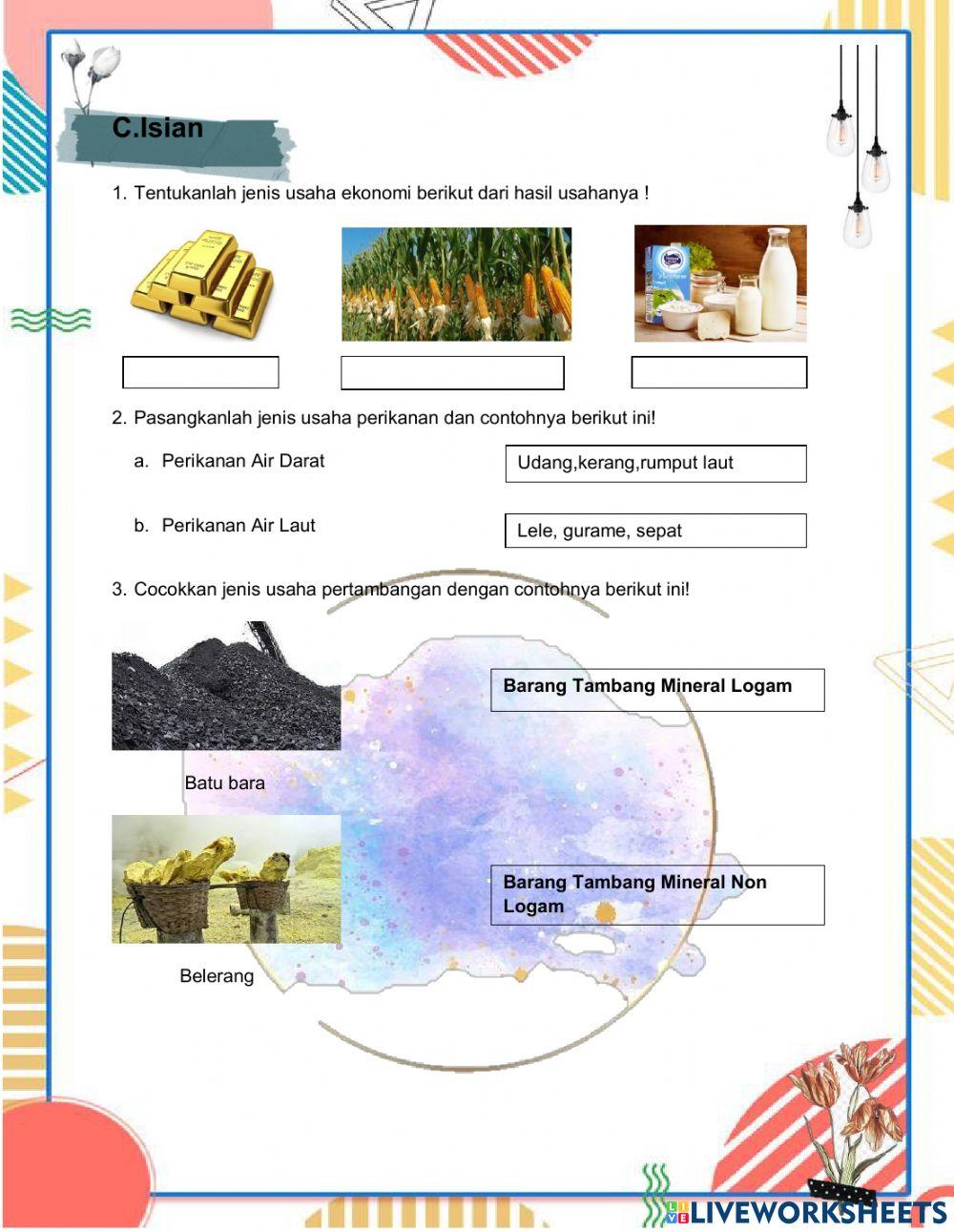 E-lkpd tema jenis usaha dan kegiatan ekonomi