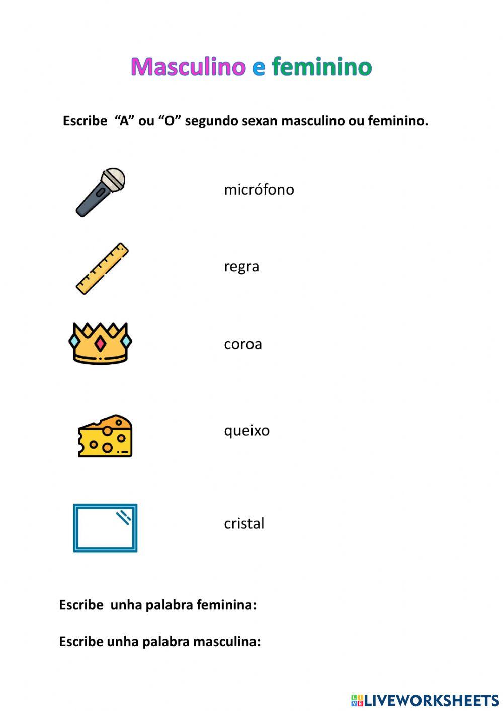 Masculino e feminino