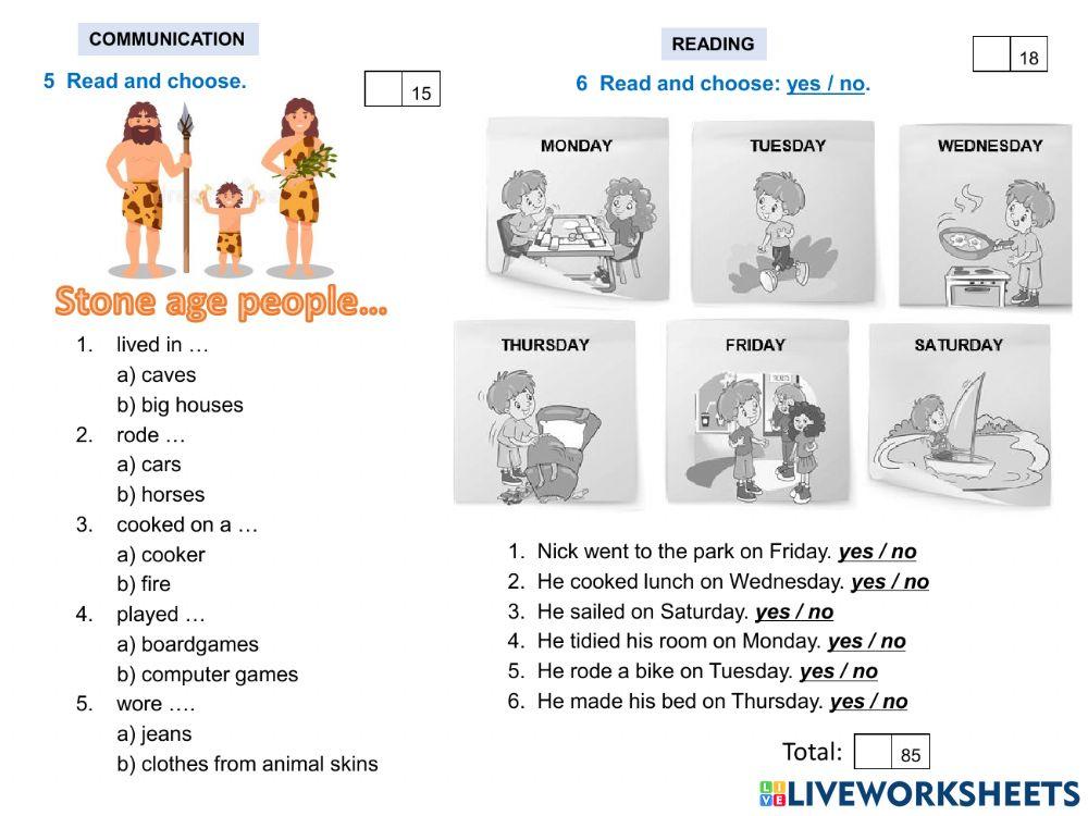 Module test 7 (iWonder 3)