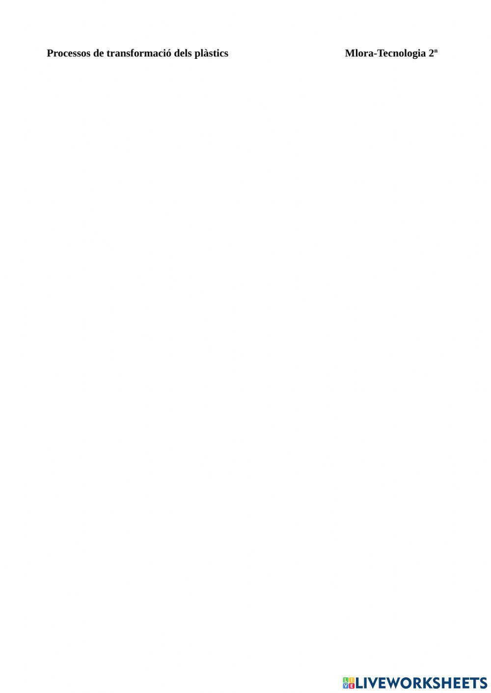 Conformació plàstics