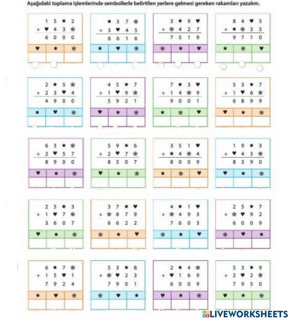 Kayıp Sayıları Bulalım