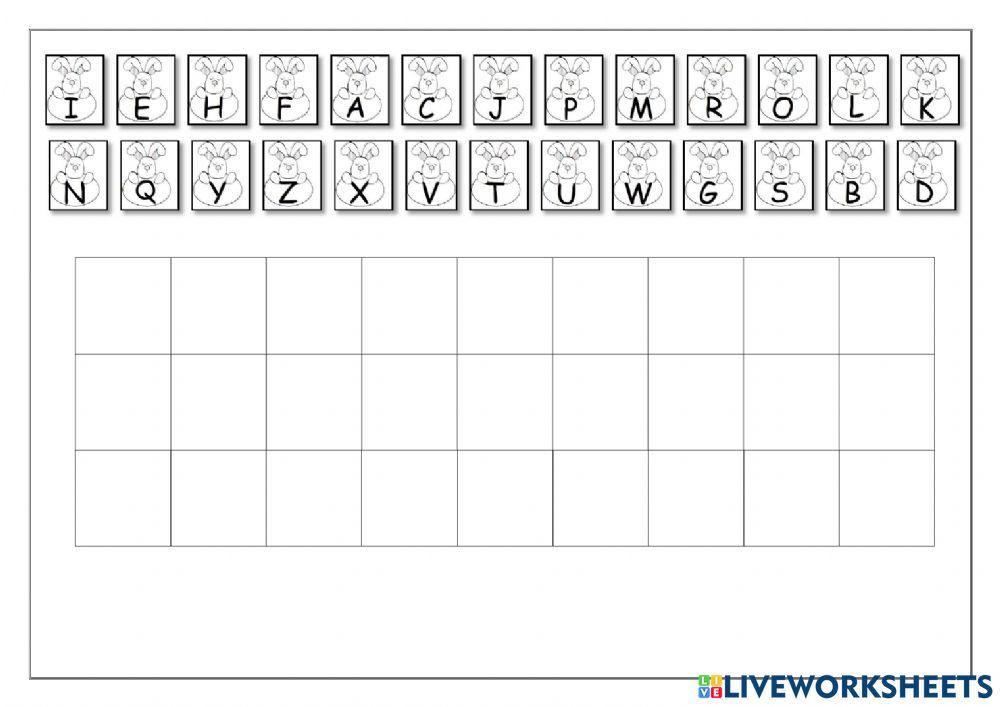 Alfabeto de coelhinhos