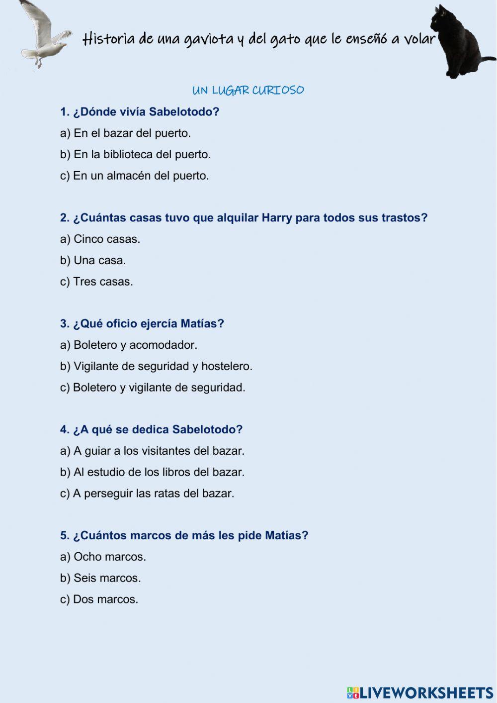 Historia de una gaviota y del gato que le enseñó a volar