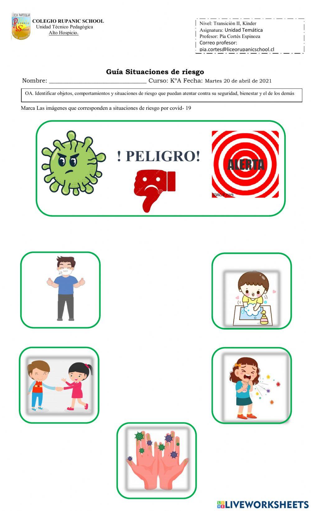 Situaciones de riesgos covid-19