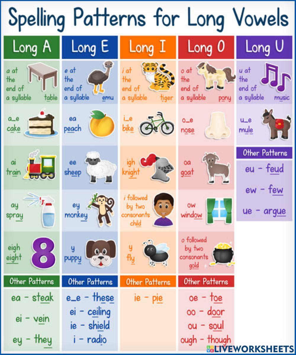 Long vowel patterns