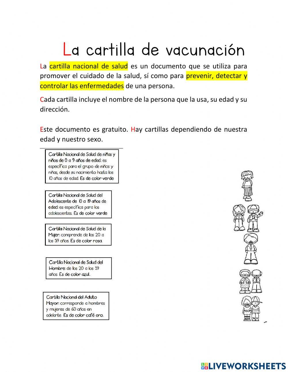Cartill de vacunación