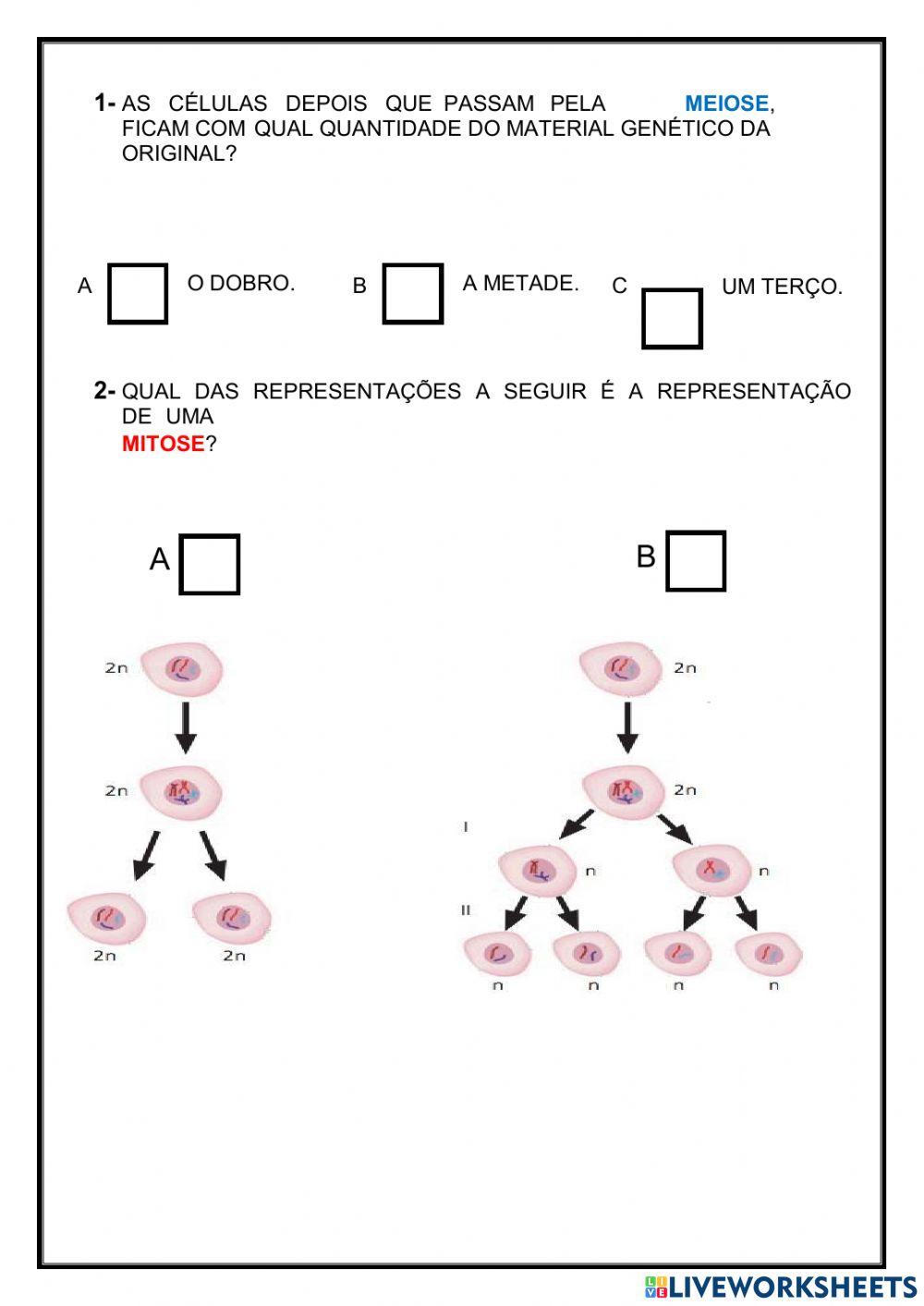 Atividade de biologia