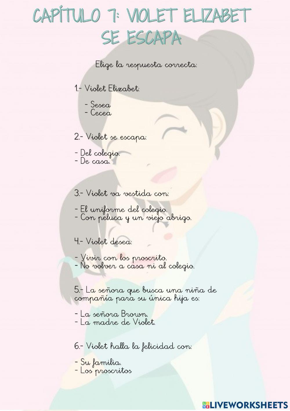 Capítulo 7: Violet Elizabet se escapa