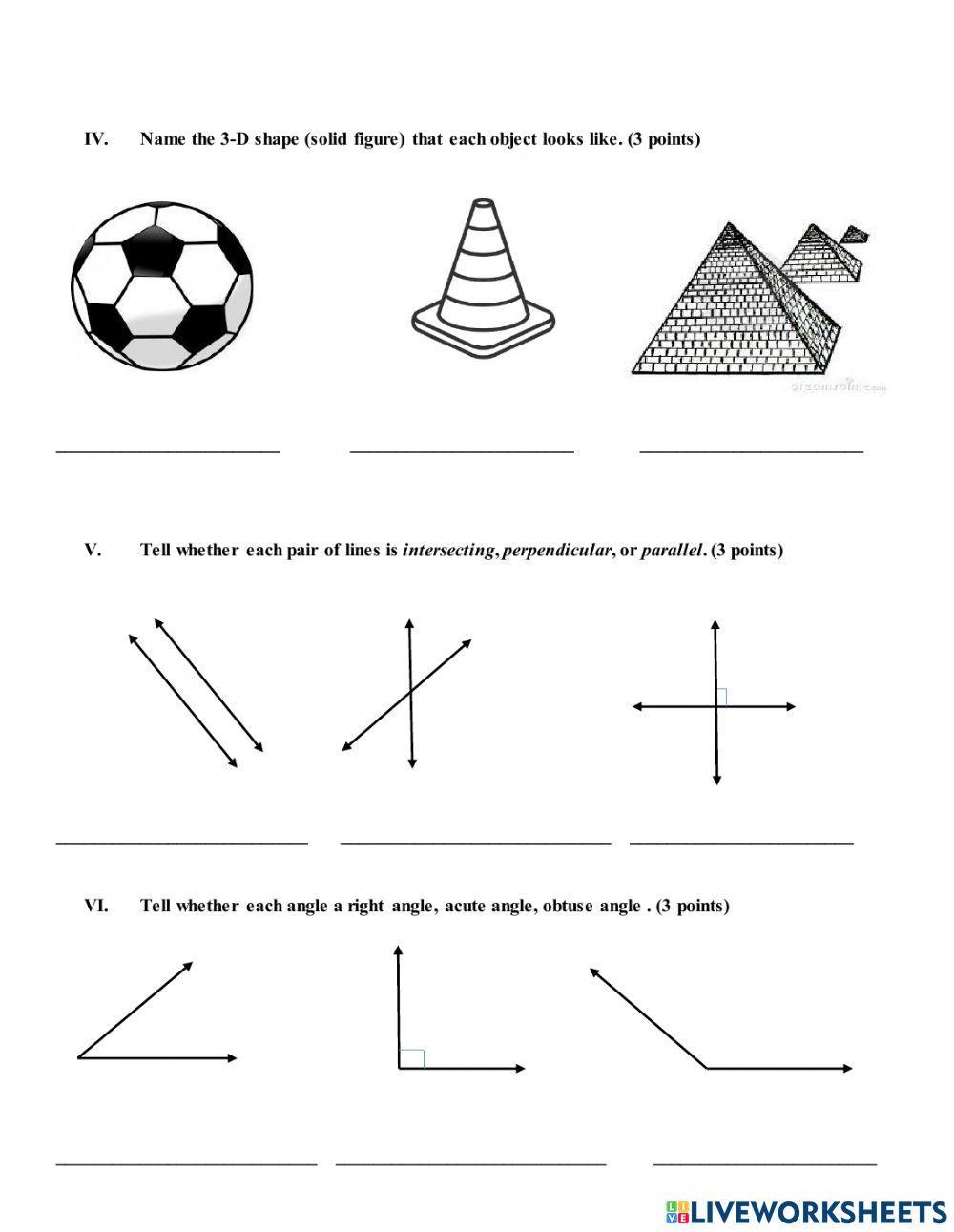 Math shapes
