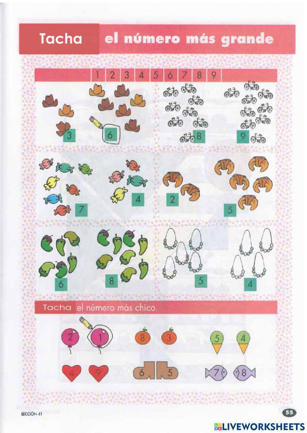 Actividad 17,tacha el número