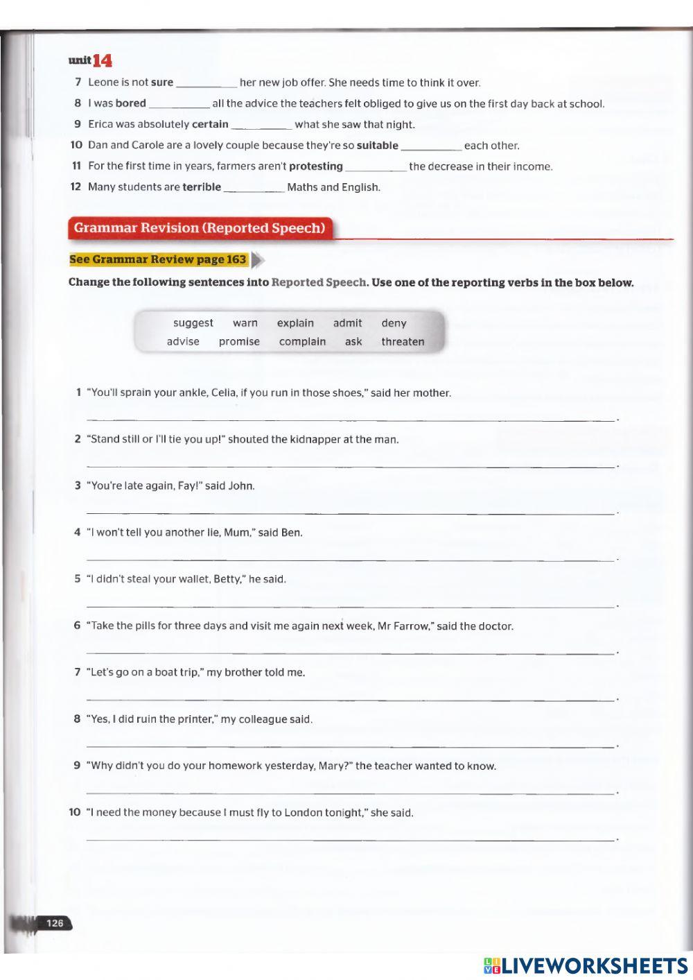 Use of English B2 - Unit 14